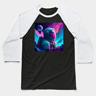 A futuristic astronaut in full spacesuit gear Baseball T-Shirt